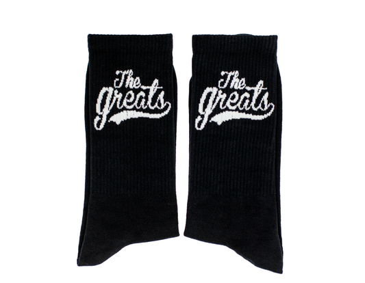 The Greats Crew Socks - Black/White