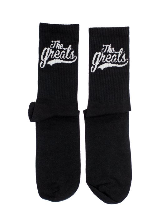 The Greats Crew Socks - Black/White